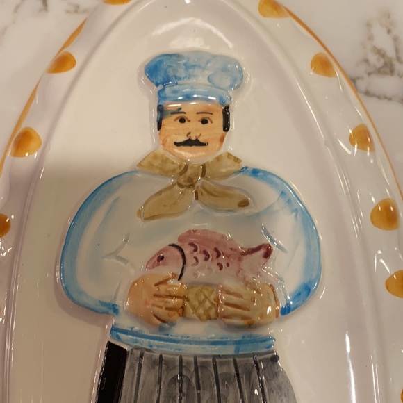Ceramic Italian Fish Cook Mold - Picture 2 of 5